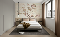 Flowers With Butterfly And Shadow Of Tree