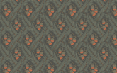 3 Small Buds Pattern Green BG Seamless