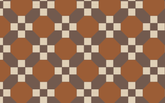 4 Rectangle Link Pattern Brown BG Seamless