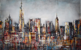 Oil Painted City Skyline