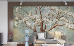 The Painted White Flower Tree
