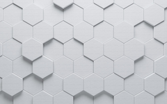Abstract Hexagon Geometric Tiles