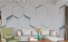 Abstract Hexagon Geometric Tiles