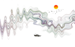 Abstract Ink Line Background