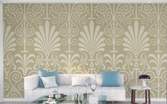 Ethnic Pattern Beige BG Seamless