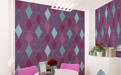 Geo Diamond Violet BG Seamless