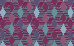 Geo Diamond Violet BG Seamless