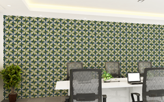 Geo Polygon Green BG Seamless