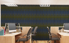 Vertical Stripes Blue BG Seamless