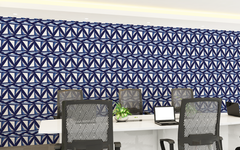 Geo Abstract Blue and White Pattern/Seamless