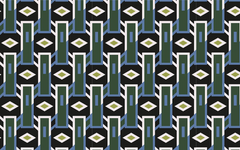 Geo Polygon Black BG Seamless