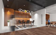 Office Transparent Sticker Signs