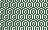 Green Hexagonal Pattern White BG Seamless