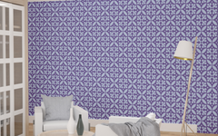 Leaves Light Purple Pattern Seamless