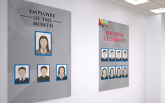 Magnetic Wall - Employee Board