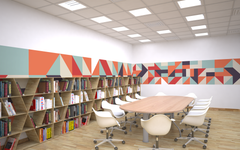 Decal Cutout Wall Design