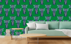 Leaves Etched in Sapphire Frames