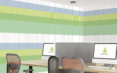 Stripe Apple Juice Green BG Seamless