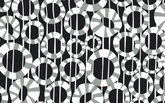 White Ring Patterns Black BG Seamless