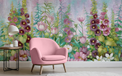 Pink and Burgundy Mini Flowers