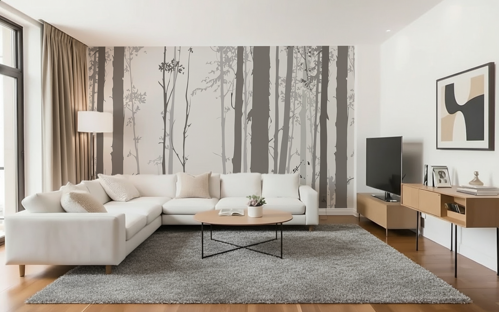 Black and White Forest