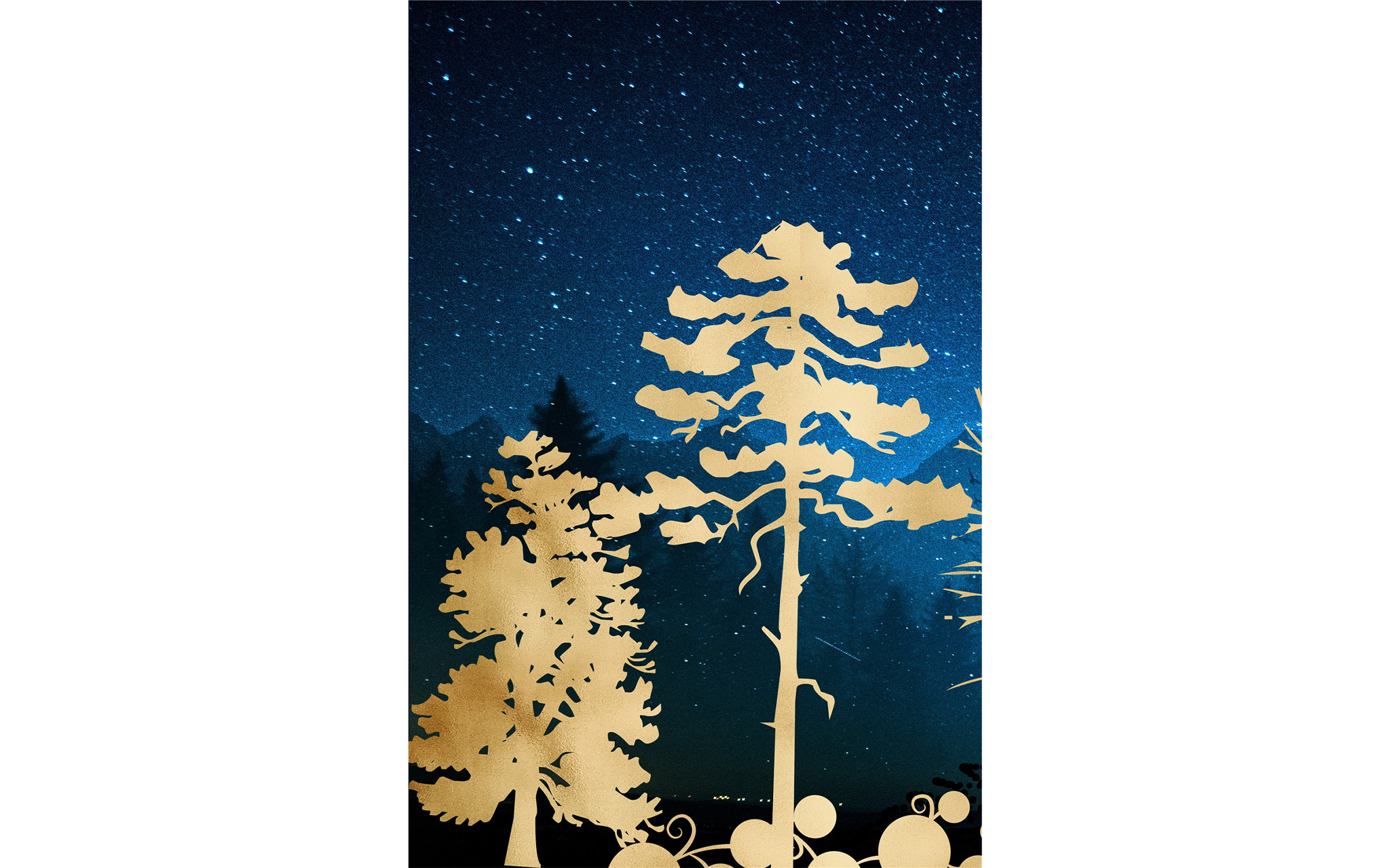Midnight Golden Tree