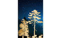 Midnight Golden Tree