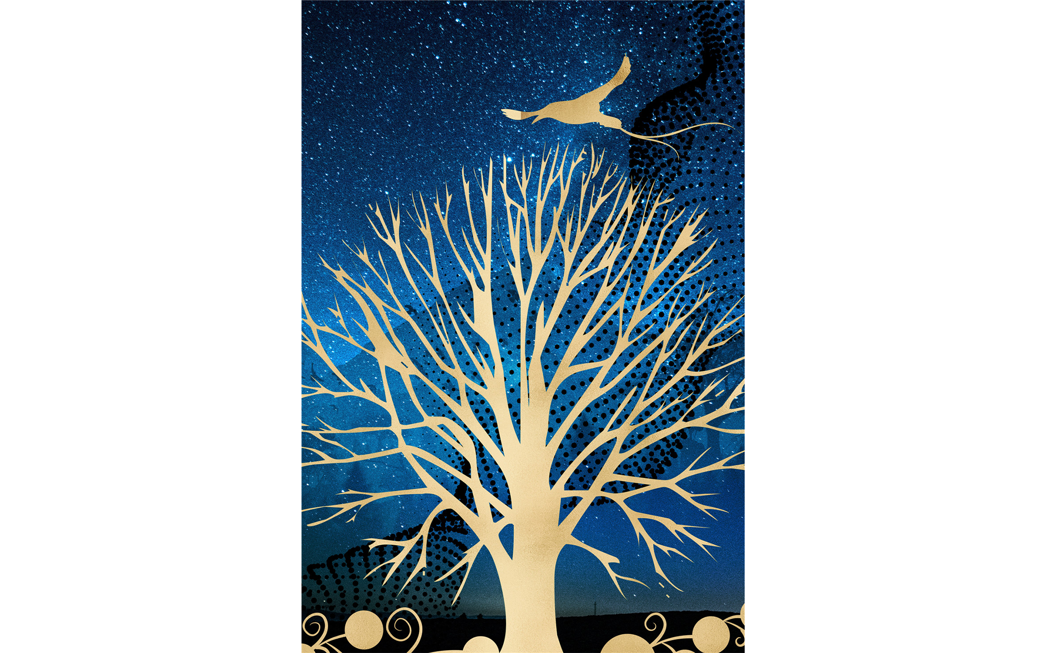 Midnight Golden Tree
