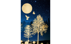 Midnight Golden Tree