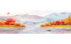 Mountains in Autumn