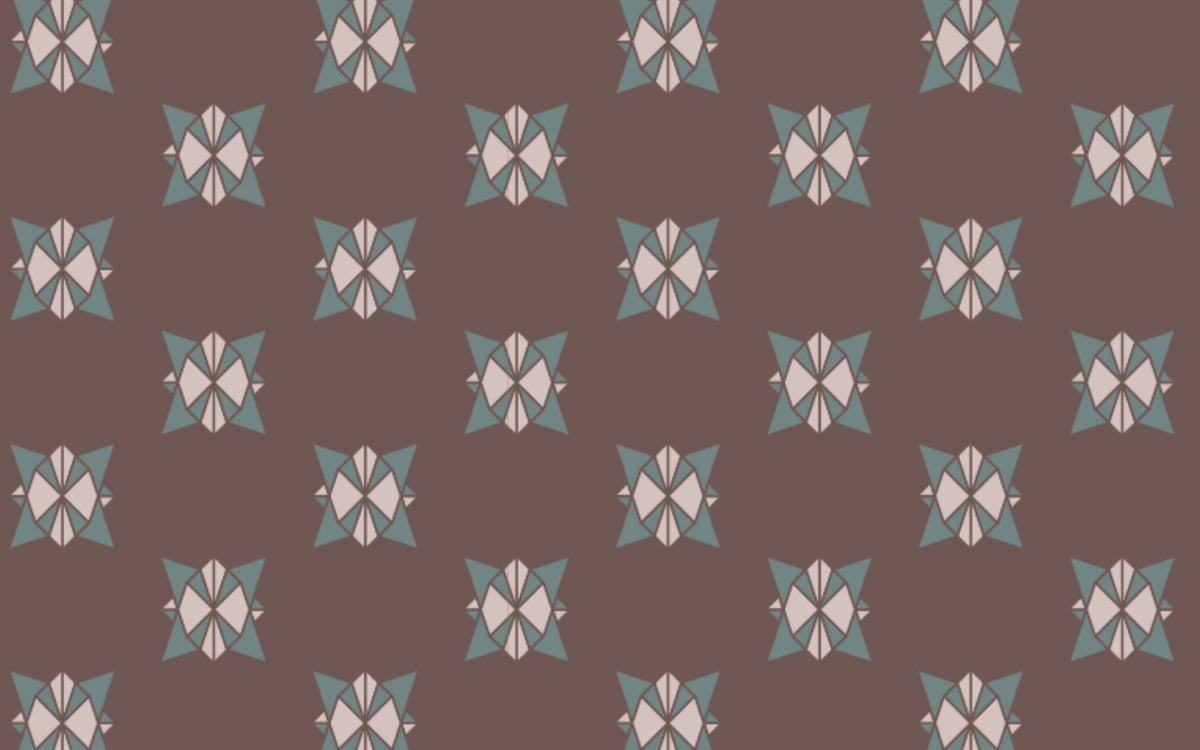 Abstract Star Like Pattern Brown BG Seamless