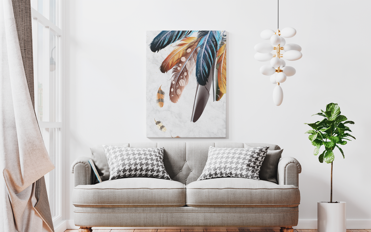 Colored Feather