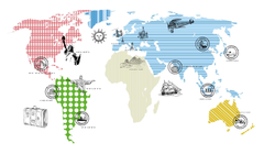 Colorful World Map