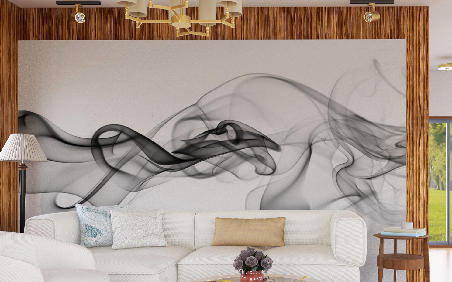 Abstract Black Smoke Motion
