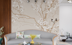 Elegant Flowers and Birds Chinoiserie