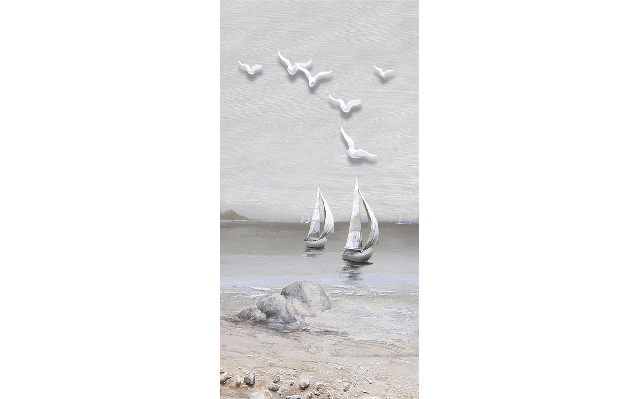 Silver Sailboat
