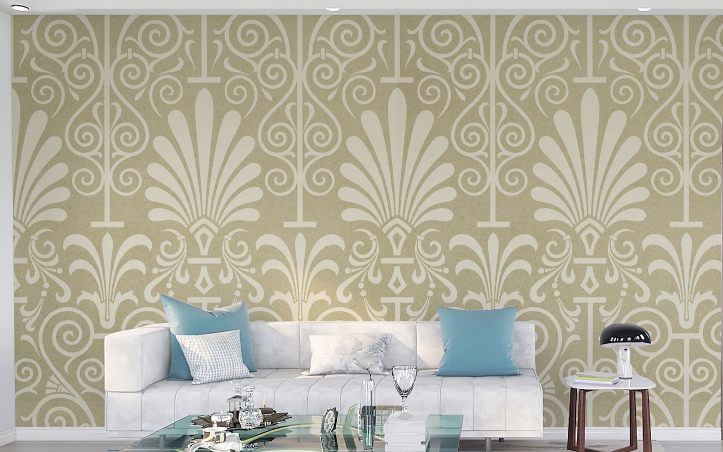 Ethnic Pattern Beige BG Seamless