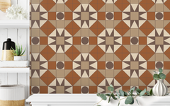 Ethnic Theme Pattern Khaki/Brown BG Seamless