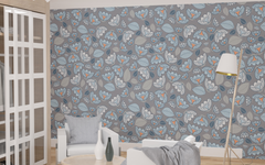 Floral Gray Pattern Seamless