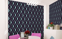 Geo Diamond Blue BG Seamless