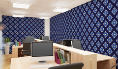Geometric Pattern Blue BG