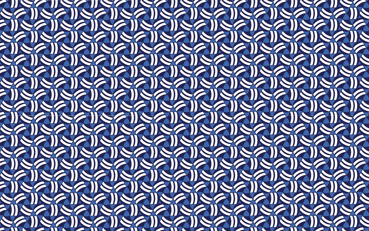 Geometric Blue BG Seamless