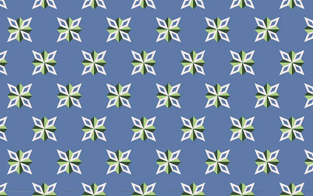 Geo Polygon Blue BG Seamless