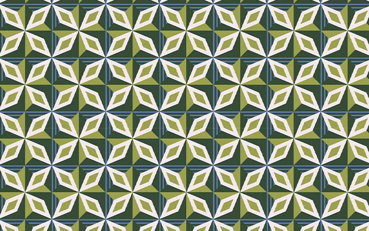 Geo Polygon Green BG Seamless
