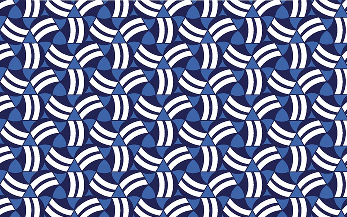 Geometric Blue BG Seamless