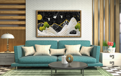 Golden full moon