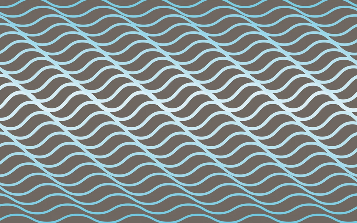 Gradient Waves Pattern Gray BG Seamless