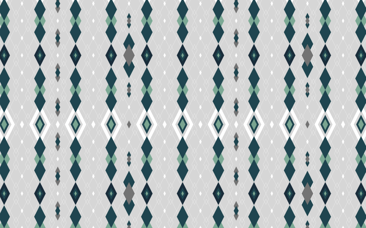 Green Diamond Pattern Gray BG Seamless
