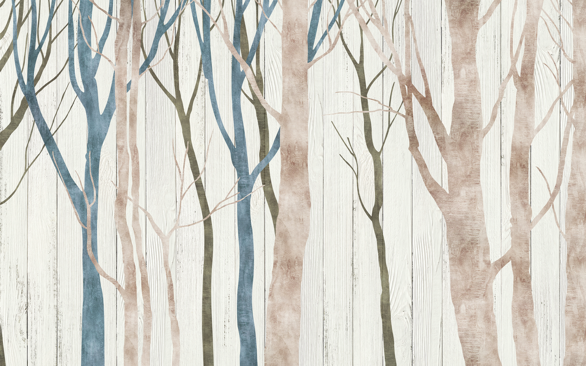 Blue Trunk Trees