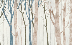Blue Trunk Trees